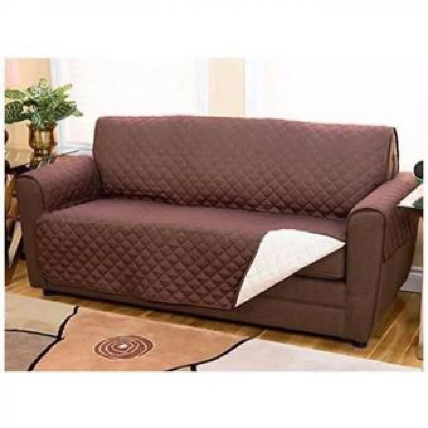 REVERSIBLE WASHABLE COUCH COAT COVER (Random Color) 3 REVERSIBLE WASHABLE COUCH COAT COVER (Random Color) - Image 3
