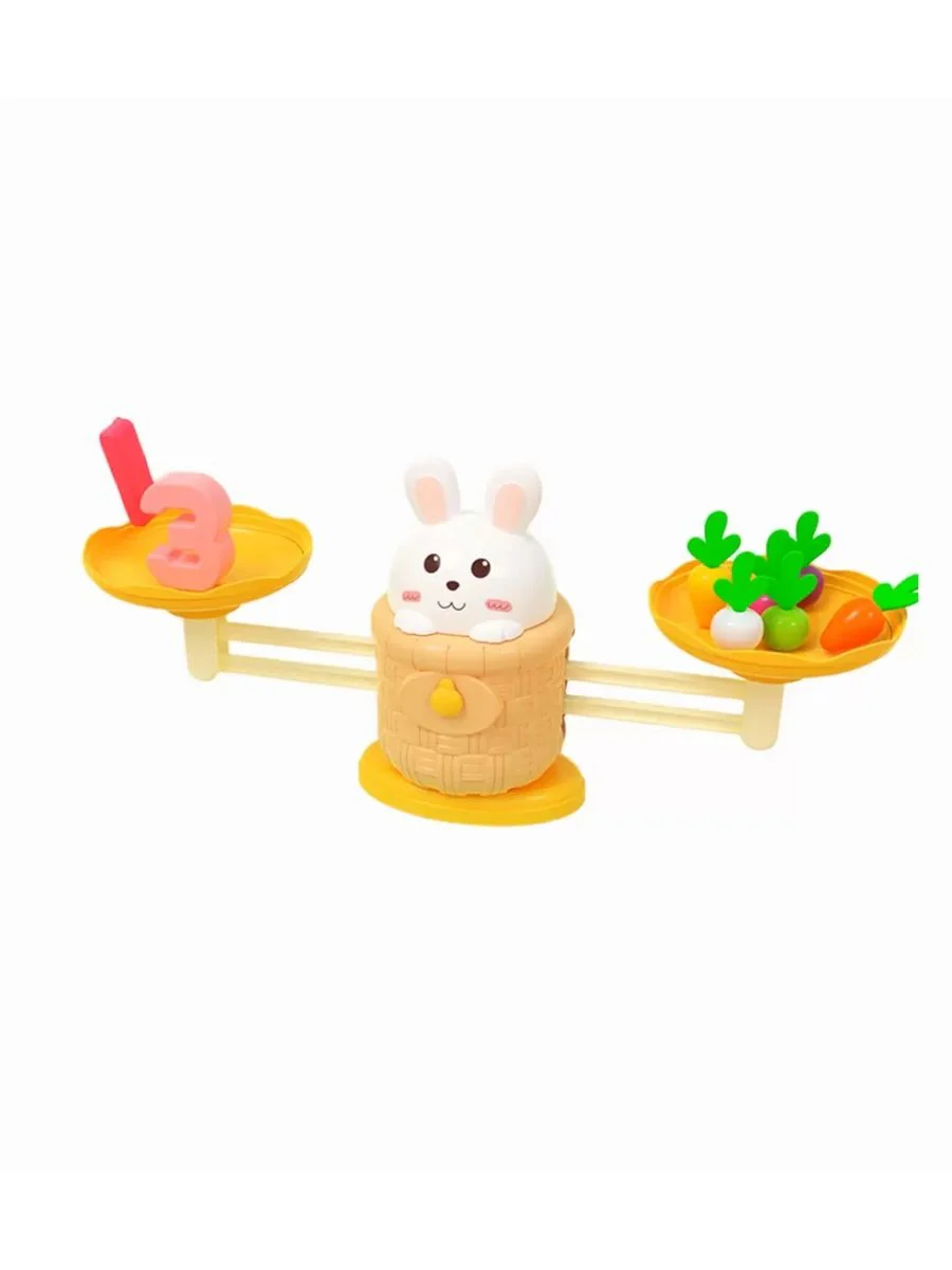 Rabbit Carrot Math Balance Toy Set,educational tool Preschool Shape Matching Toys Carrot Counting Game 4 Rabbit Carrot Math Balance Toy Set,educational tool Preschool Shape Matching Toys Carrot Counting Game - Image 4