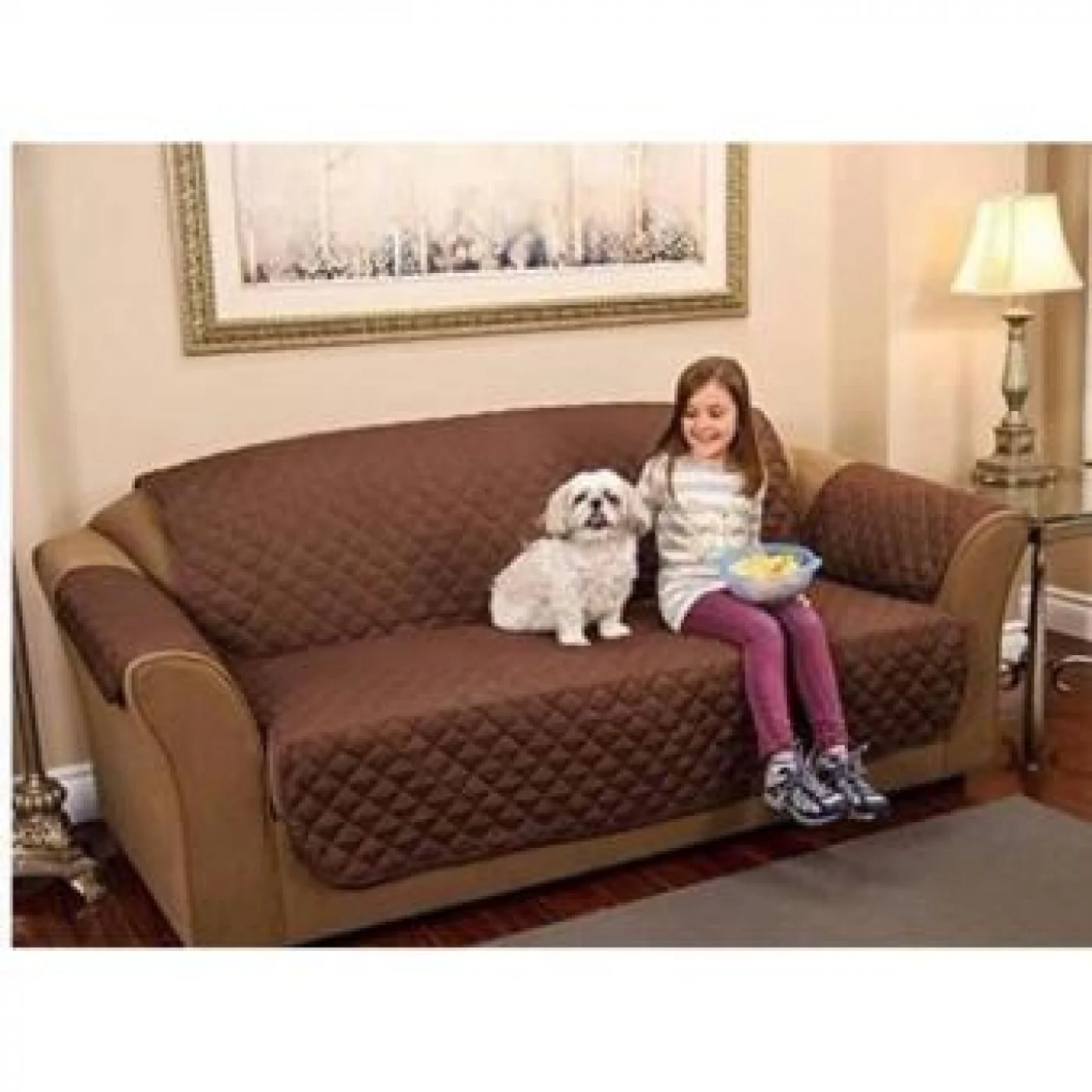 REVERSIBLE WASHABLE COUCH COAT COVER (Random Color) 4 REVERSIBLE WASHABLE COUCH COAT COVER (Random Color) - Image 4