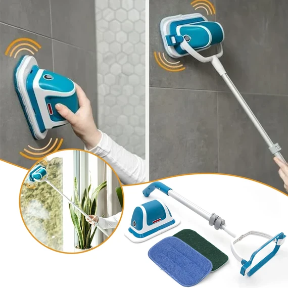 2 in 1 Mop System as Hand Scrubber & Floor Mop | Effortless Wiping, Scrubbing and Polishing