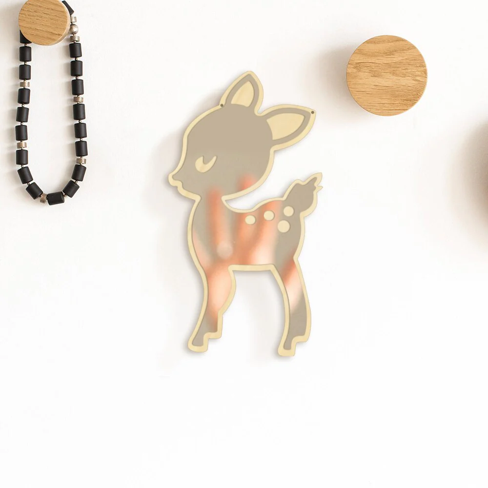 Deer shaped mirror - Kids room decoration 2 Deer shaped mirror - Kids room decoration - Image 2