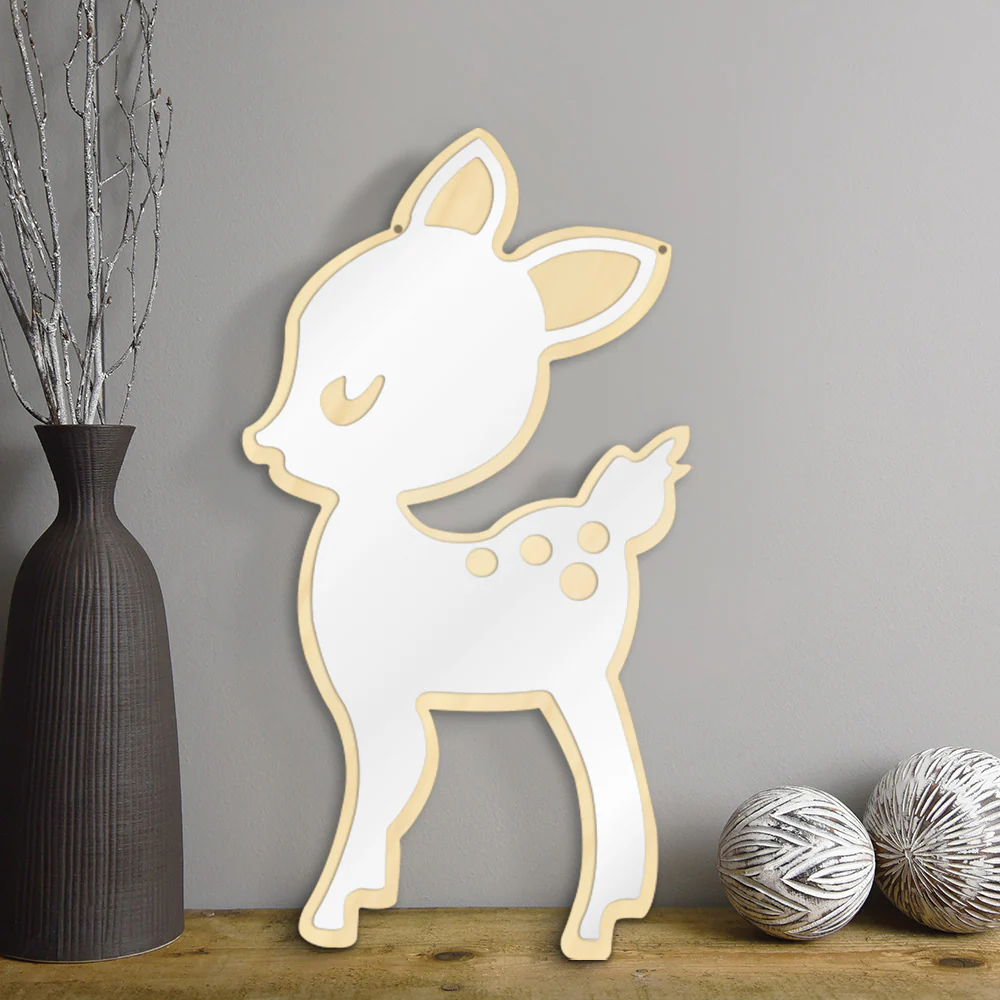 Deer shaped mirror - Kids room decoration 5 Deer shaped mirror - Kids room decoration - Image 5
